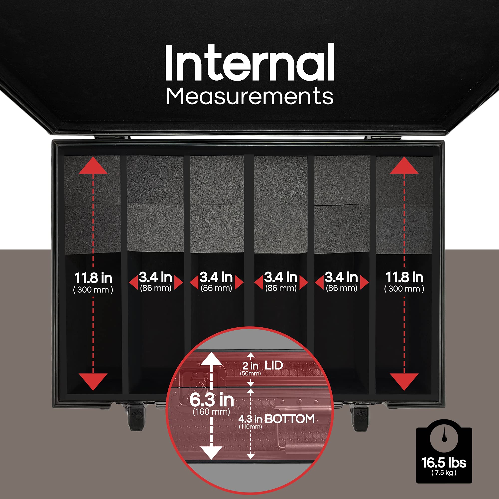 Graded Card Hard Storage Case Fits 250+ Slabs Designed for Sports