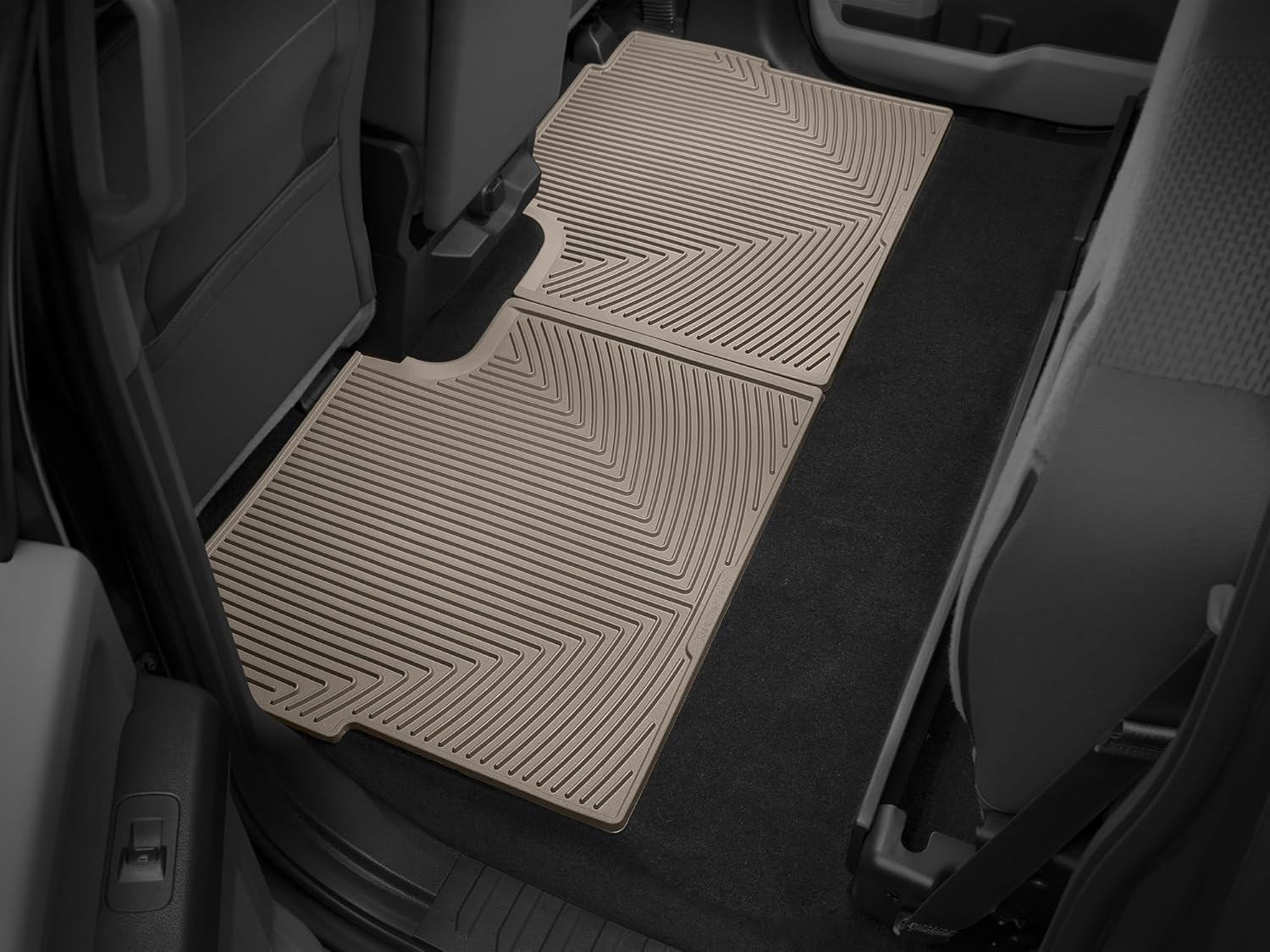 WeatherTech All-Weather Floor Mats for Ford F-150, F-150 Lightning - 2nd Row (W346TN), Tan