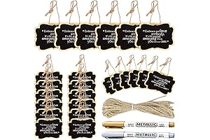 Chalkboard Tags with String - Enhance Organization and Communication