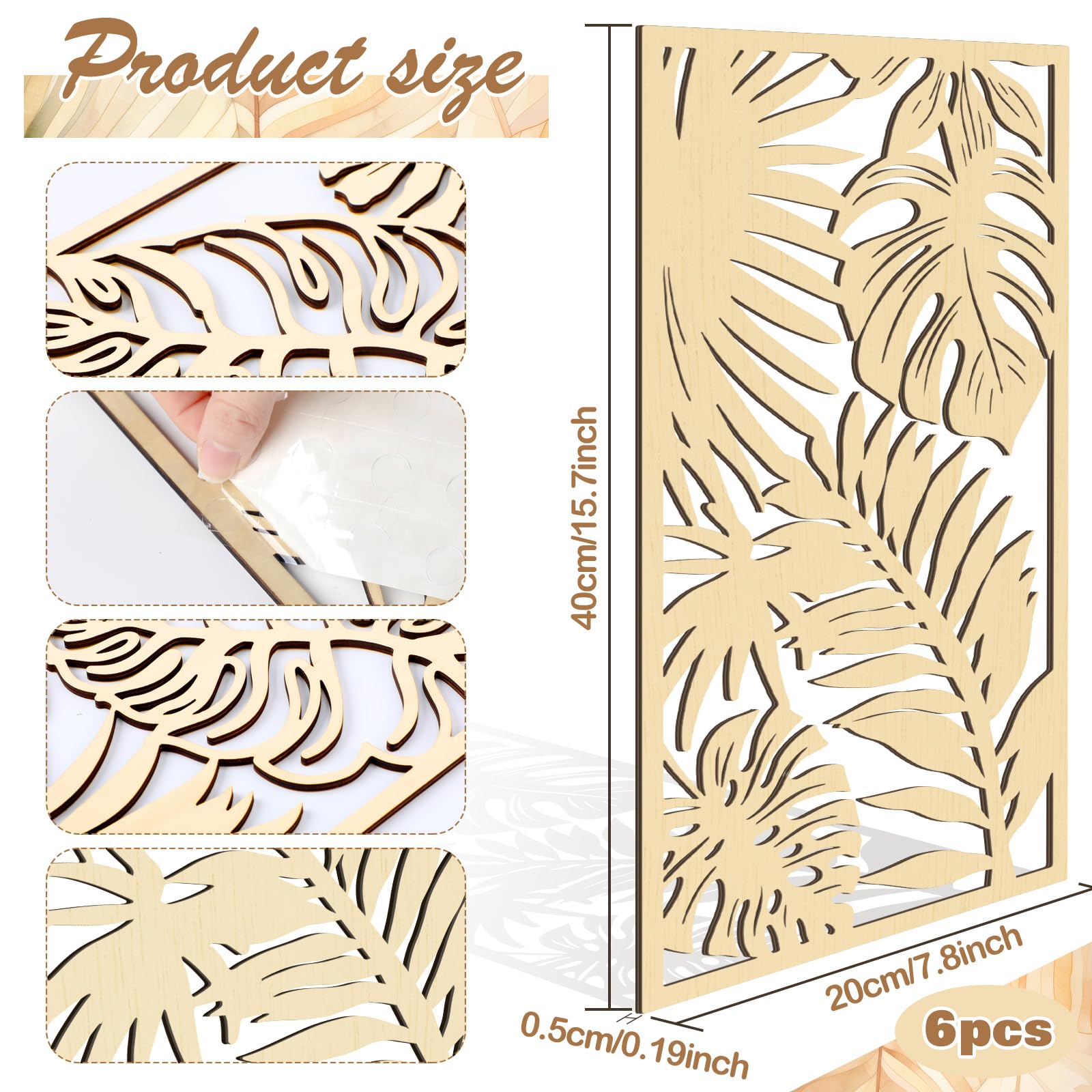 Feuilles de palmier tropicales et fleurs d'hibiscu... - Grandado