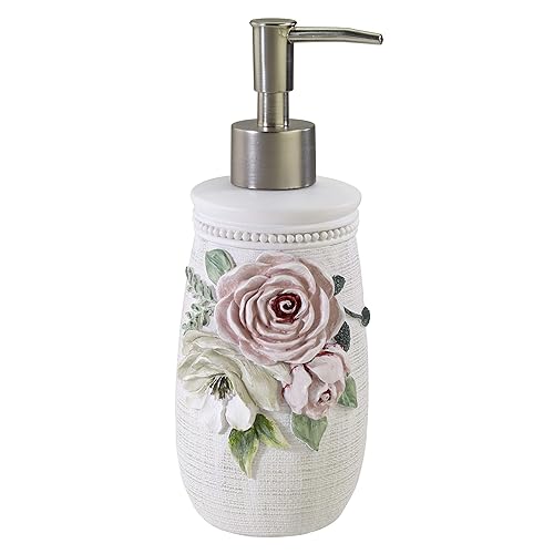 Miniatura 1 de Avanti Linens - Dispensador de jabónbomba de loción, artículos esenciales para el baño de invitados, decoración floral para el hogar (colección