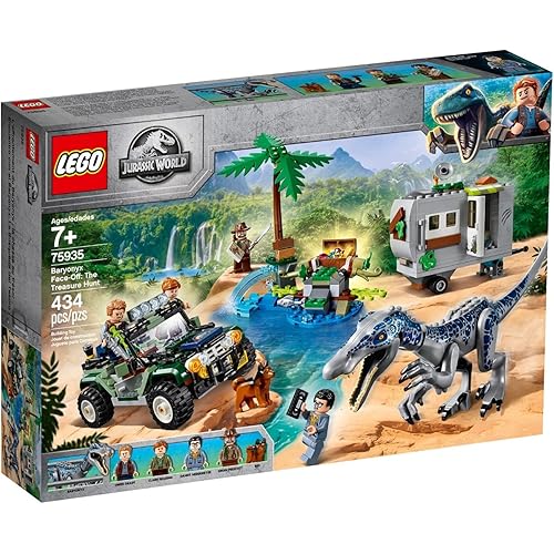 LEGO Jurassic World - Baryonyx Face-Off: The Treasure Hunt Park Costruzioni