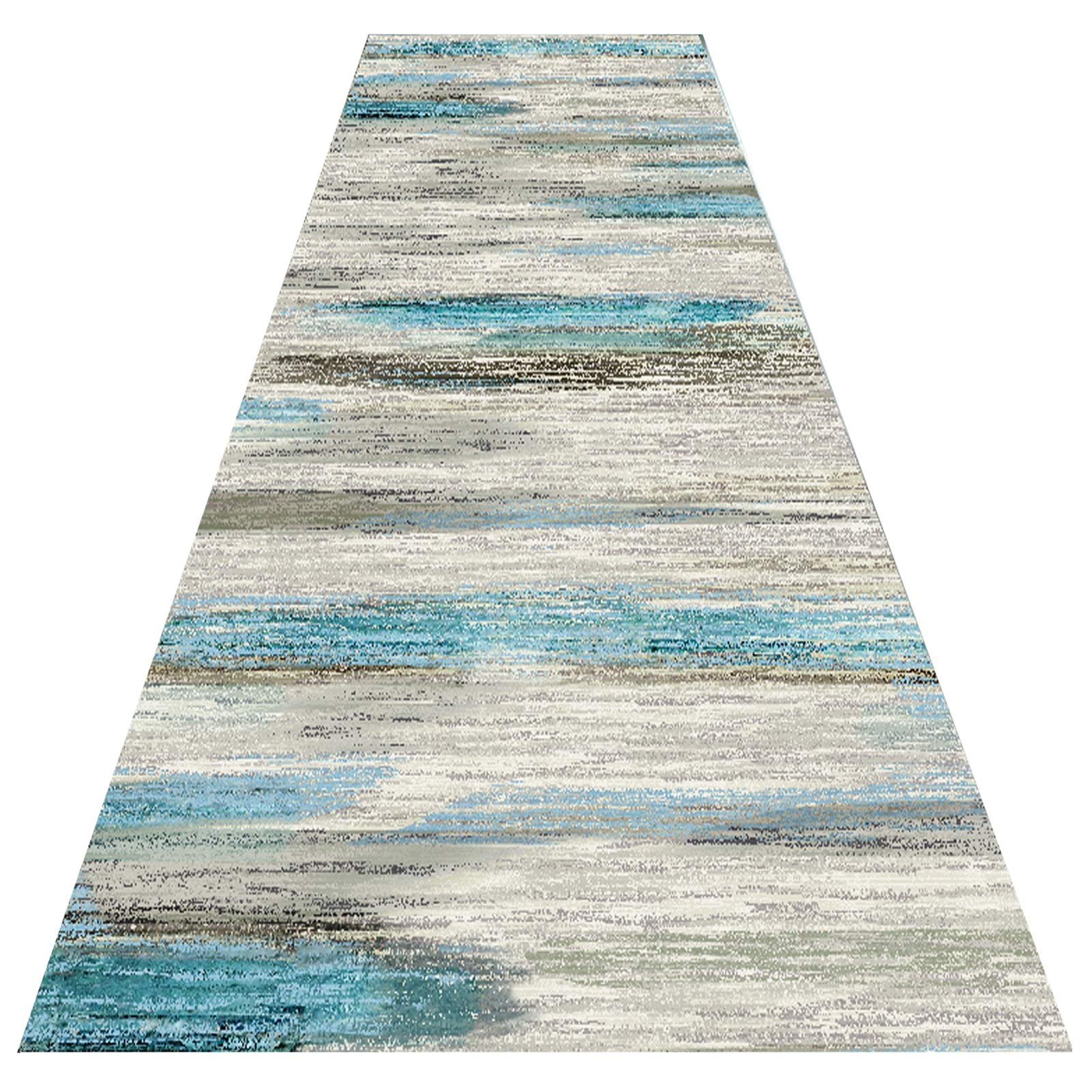 YJRBZ Nordic Blue Gray Carpet Runners for Hallway Stairs, Runner Rug Hall Entryway Aisle Corridor Carpet, 1m/1.5m/2m/2.5m/3m/3.5m/4m/4.5m/5m/5.5m/6m Long Carpets (Size : 100×400cm)