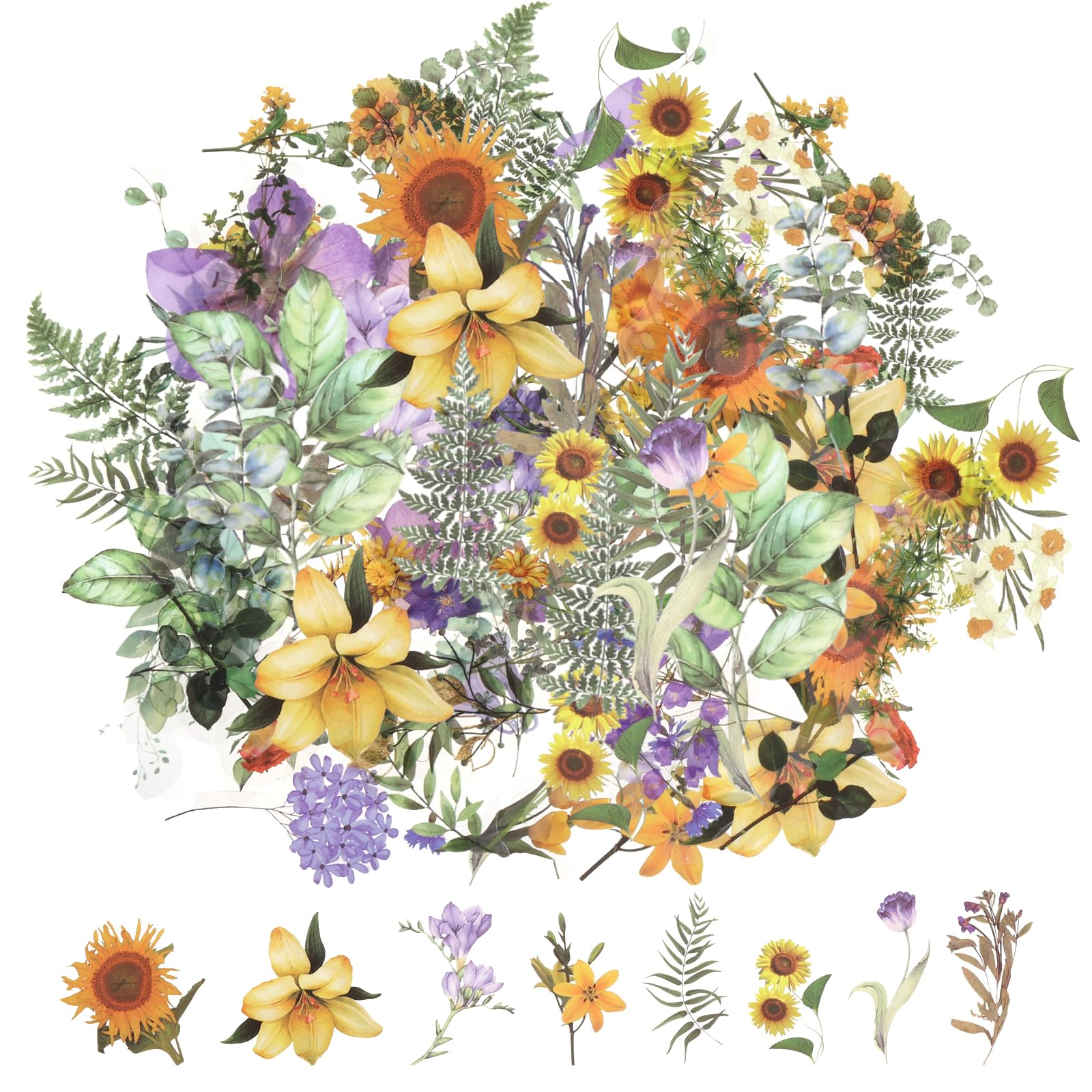 Autocollants Fleur Fille Or Foncé, 10 Pièces, Pour Ordinateurs