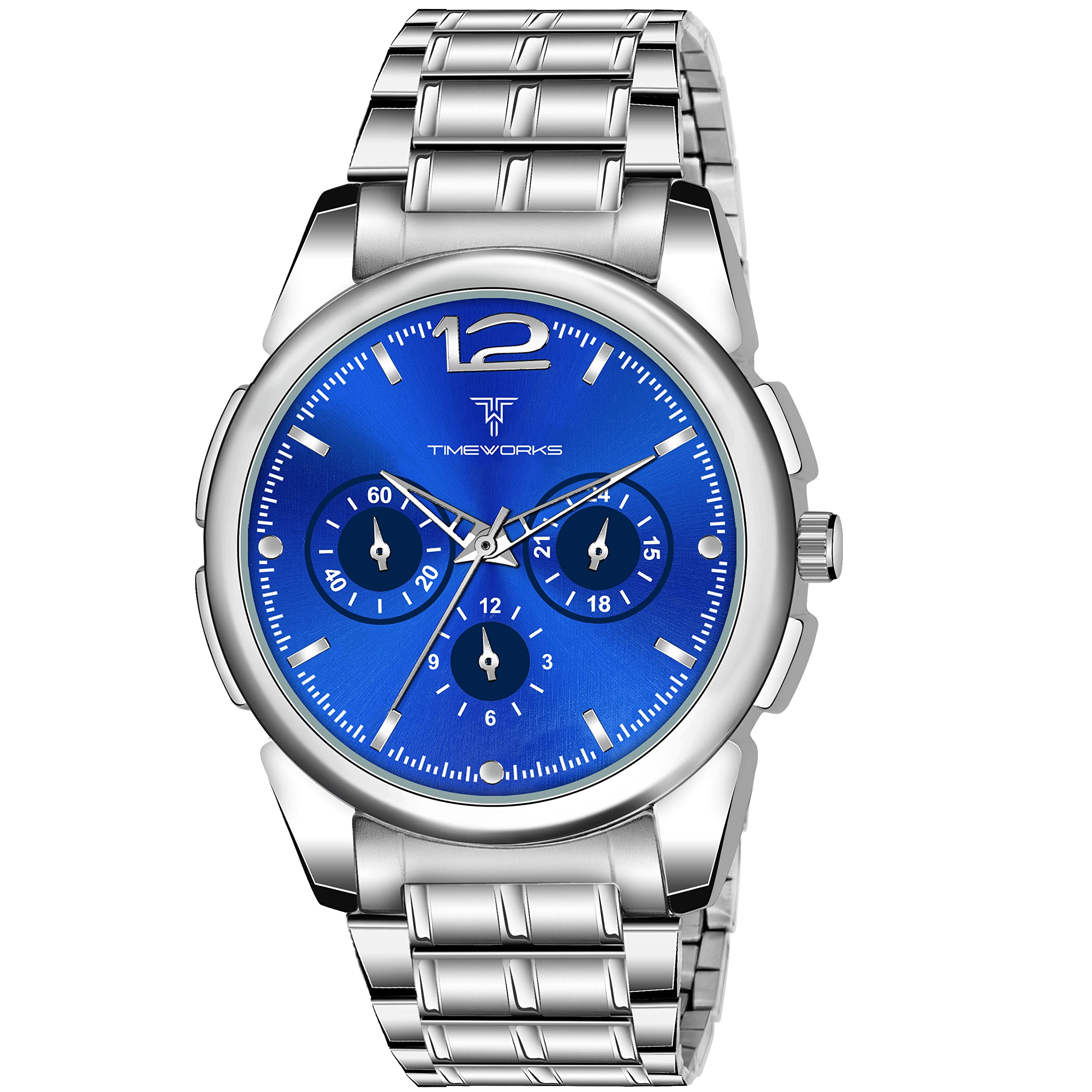 TIMEWORKS Designer Blue Dial Mens & Boys Watch 400SSM05 (B0BVFY9T6B) Amazon Price History, Amazon Price Tracker