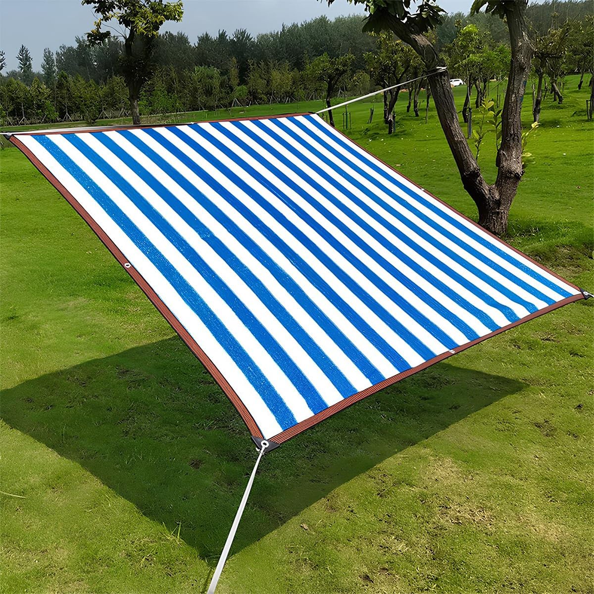 Sonnenblenden für Gewächshäuser, 6x13m Schattierungsgewebe mit Ösen, wasser- und luftdurchlässig, ideale per balcone, terrazza, posto auto coperto e Teichschutz.