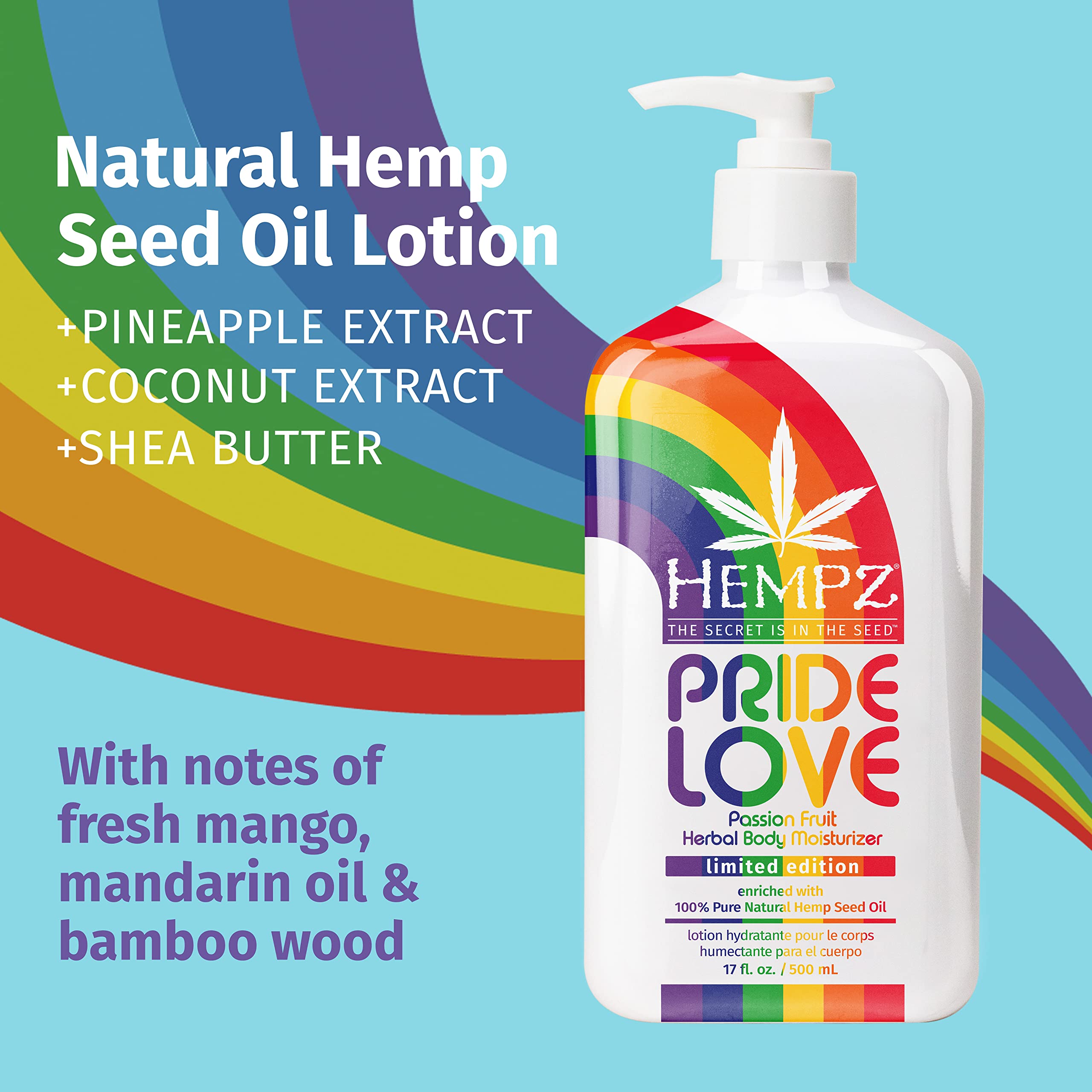 HEMPZ Body Lotion - Pride Love Passionfruit Limited Edition Daily