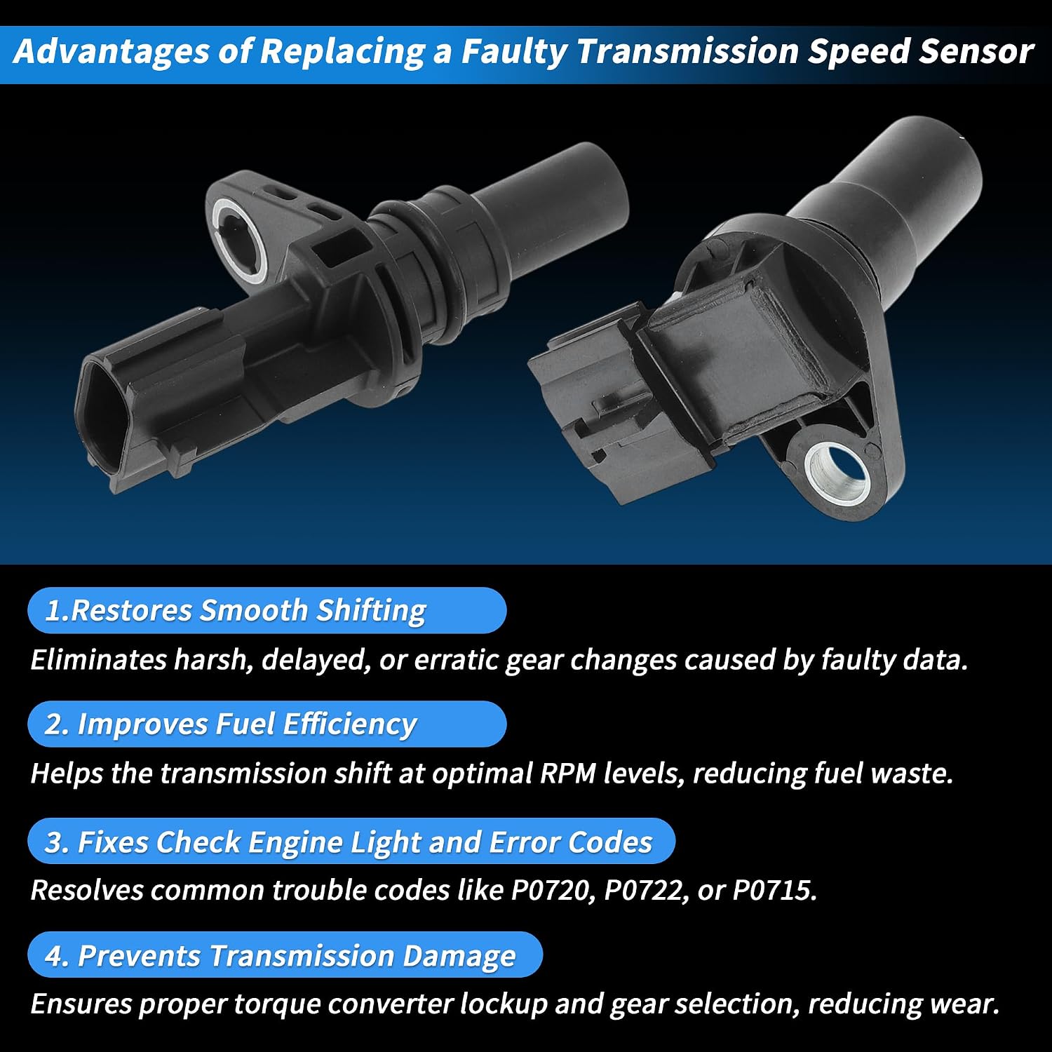 No.31935-1XF0C/31935-1XF01 Automatic Transmission Input Output Speed Sensor for Nissan Sentra 2007-2024 for Nissan Rogue 2008-2021 for INFINITI QX60 2014-2020