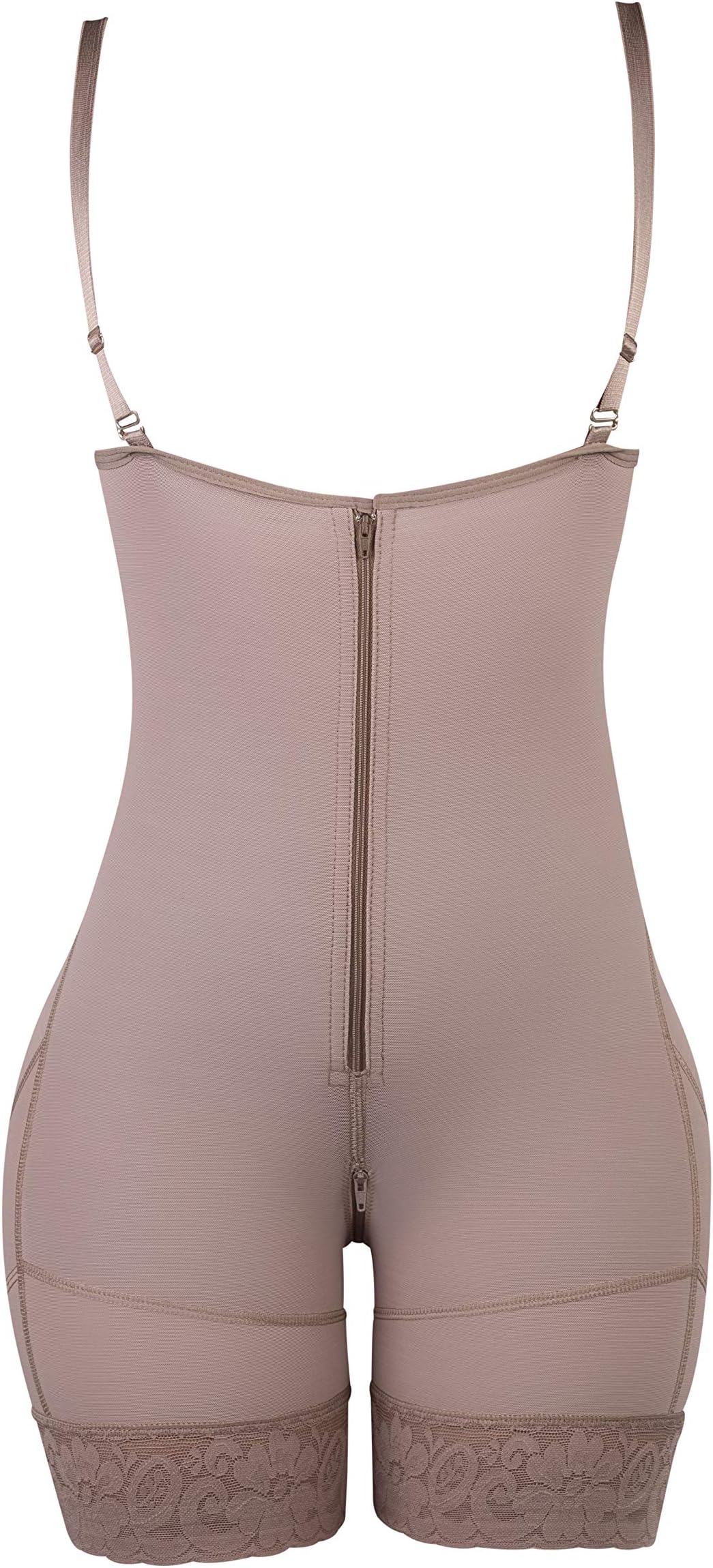 Lady Slim Faja Colombiana Full Body Shaper Stage 1 Postpartum Post-Surgery Panty Girdle,Cocoa,Small