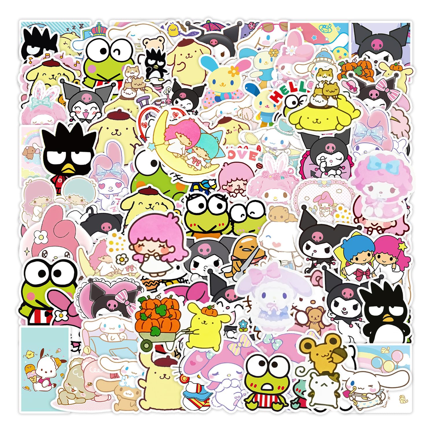 Amazon.co.jp: 100枚 漫画アニメーションステッカーセット 可愛い