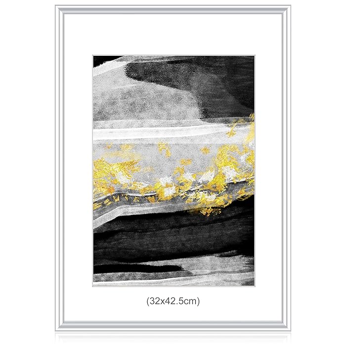 Buy MENOLY A3 Aluminium Photo Picture Frames, Perspex Glass Front, Wall