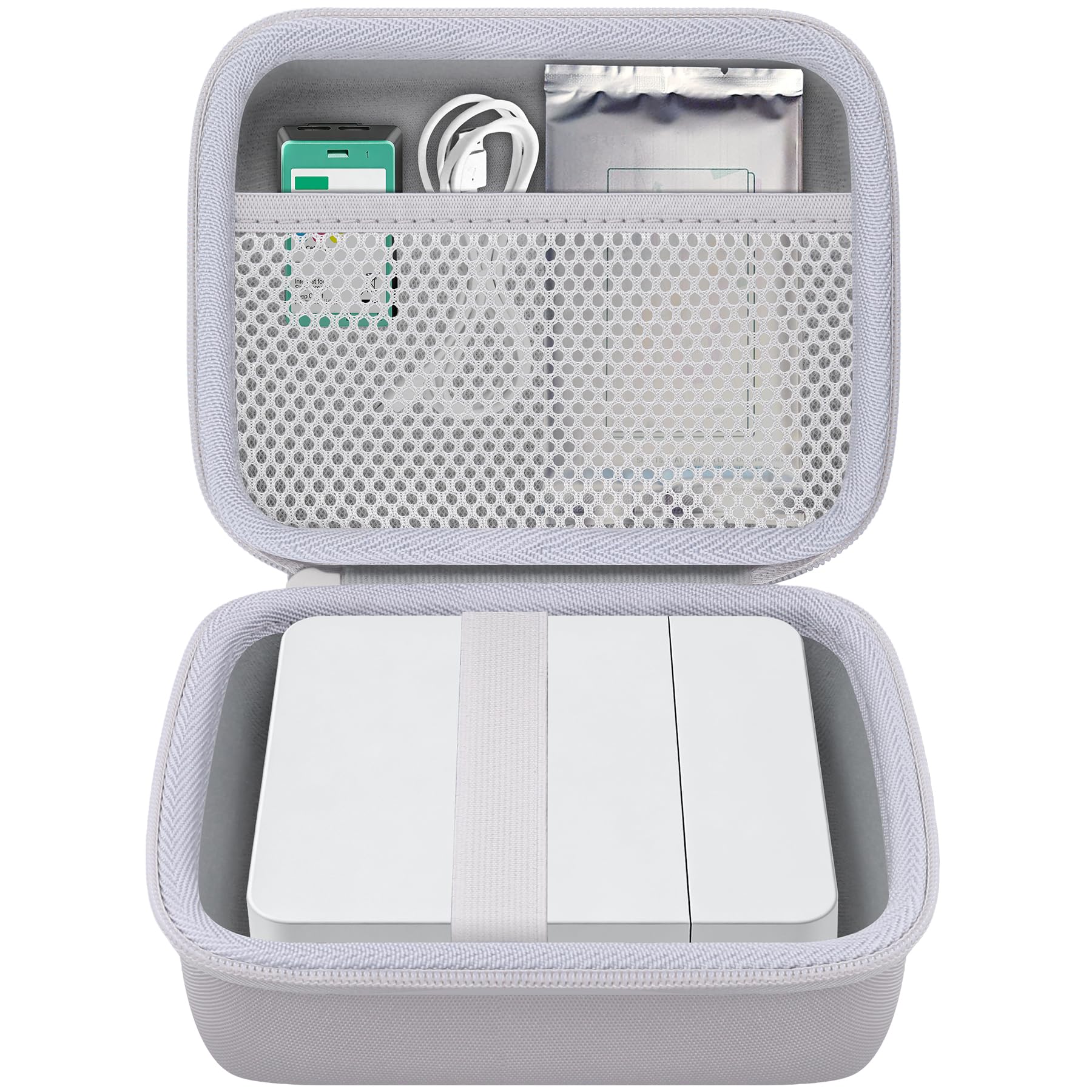 Khanka Custodia per mini stampante Nelko PP01 - Verde menta + Bianco