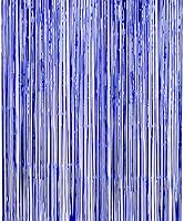 Vista 16 de 3 paquetes de cortinas de papel de aluminio de 9.8 x 3.28 pies, cortinas de flecos metálicos iridiscentes de oropel metálico iridiscente