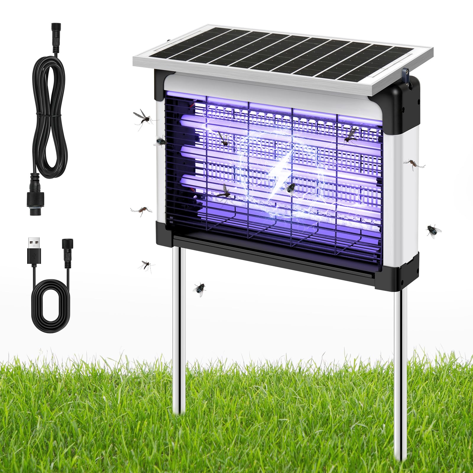 GALAX PRO 3000V Electric Fly Zapper,8W 395nm UV Light Trap,Indoor&Outdoor