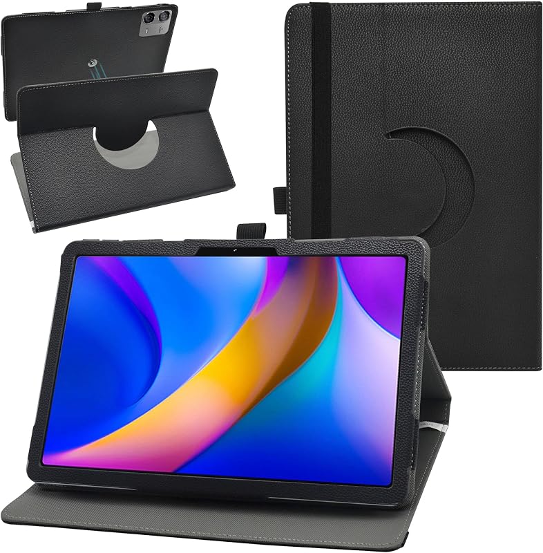 MAMA MOUTH 360 Degree Rotating Detachable Case for Wacom One 13 DTH134W0D 13.3 Inch Tablet,Black