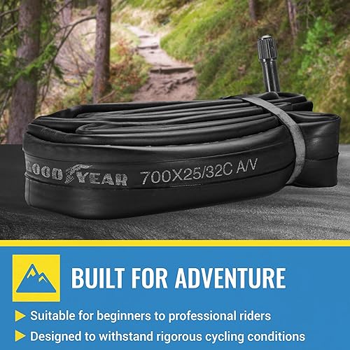 Miniatura 48 de Goodyear Tubo de bicicleta con caucho butílico - Tubos de bicicleta confiables para ciclismo premium