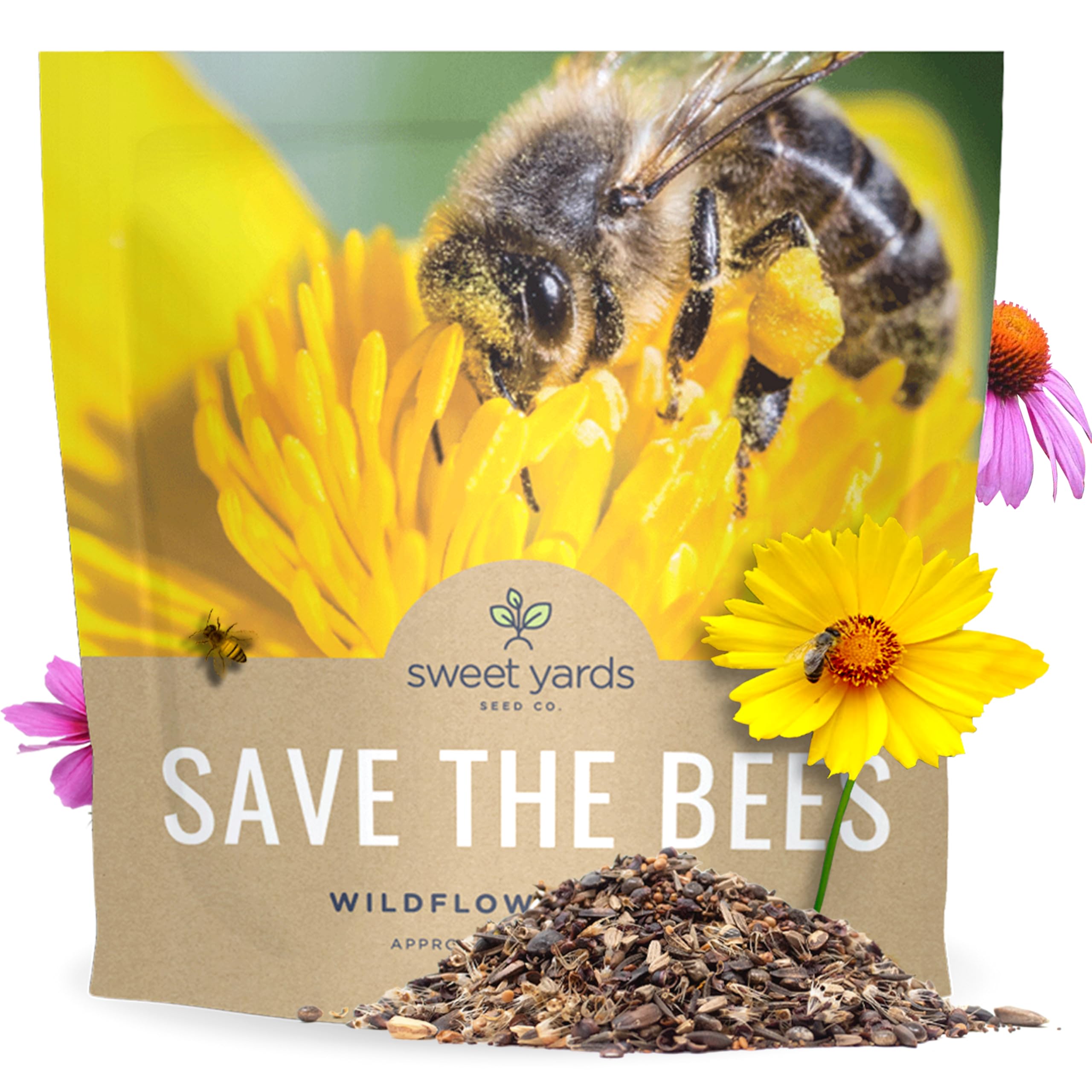 Amazon.com : Bee Friendly Wildflower Seed Mix - Bulk 1 Ounce