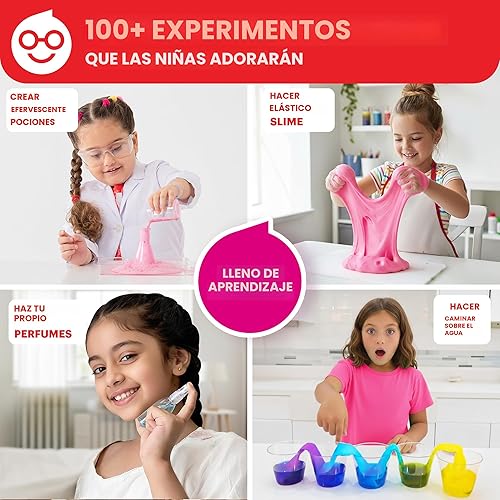 Miniatura 3 de Doctor Jupiter Kit de experimentos científicos para niñas de 4 a 5 a 6 a 8 años, ideas de regalo de cumpleaños para niñas de 4 años en adelante,