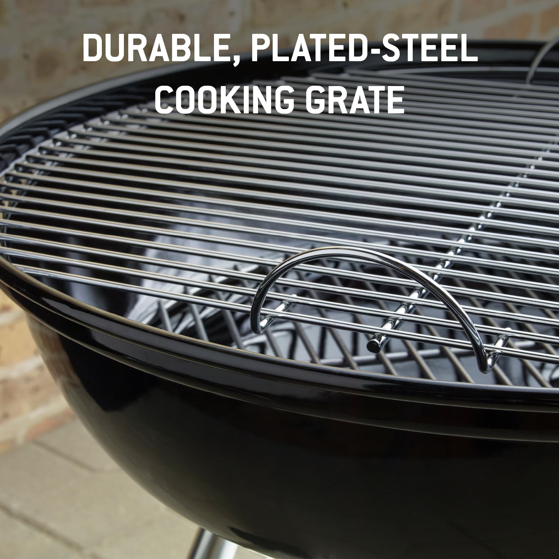 Weber Compact Kettle Holzkohlegrill 47 cm mit Stand und Rädern