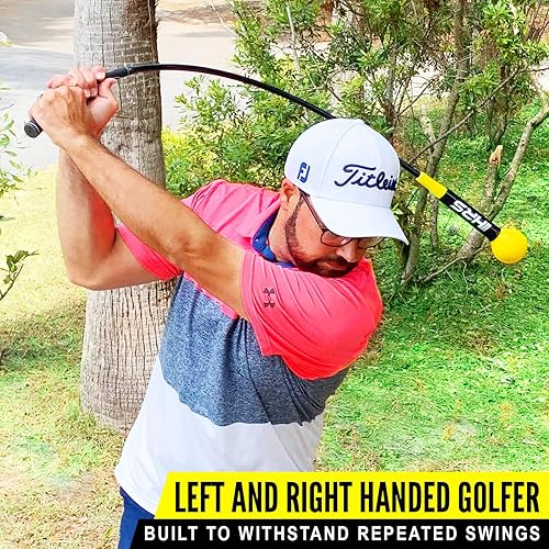 Miniatura 6 de Entrenador de swing de golf de calentamiento (2 tamaños), aumenta la confianza en el columpio, secuencia correcta de swing para tiros potentes de