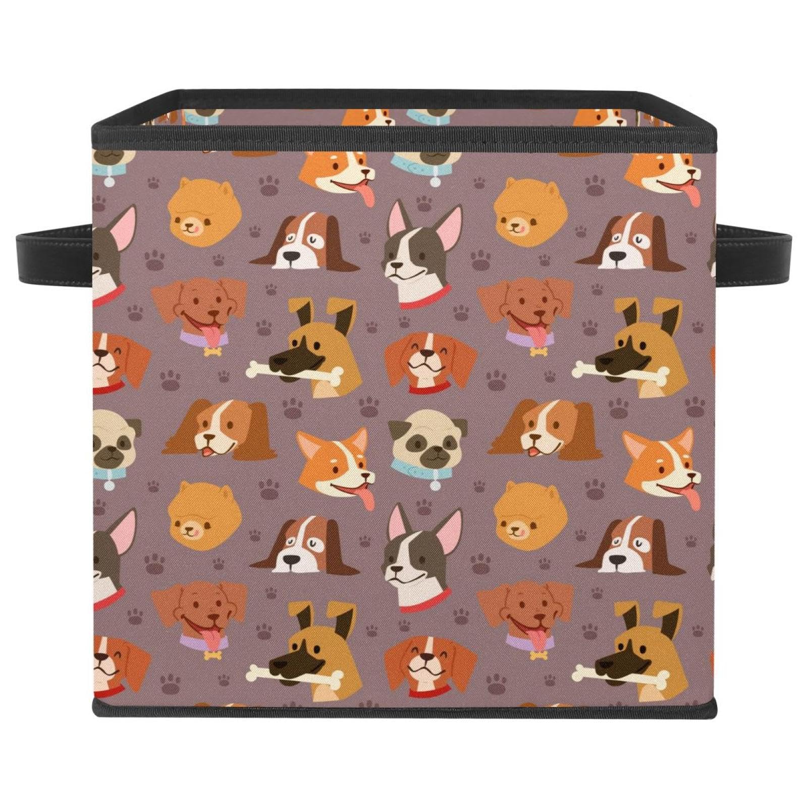 Boîte de rangement cube en tissu pour organiser les jouets et optimiser les placards