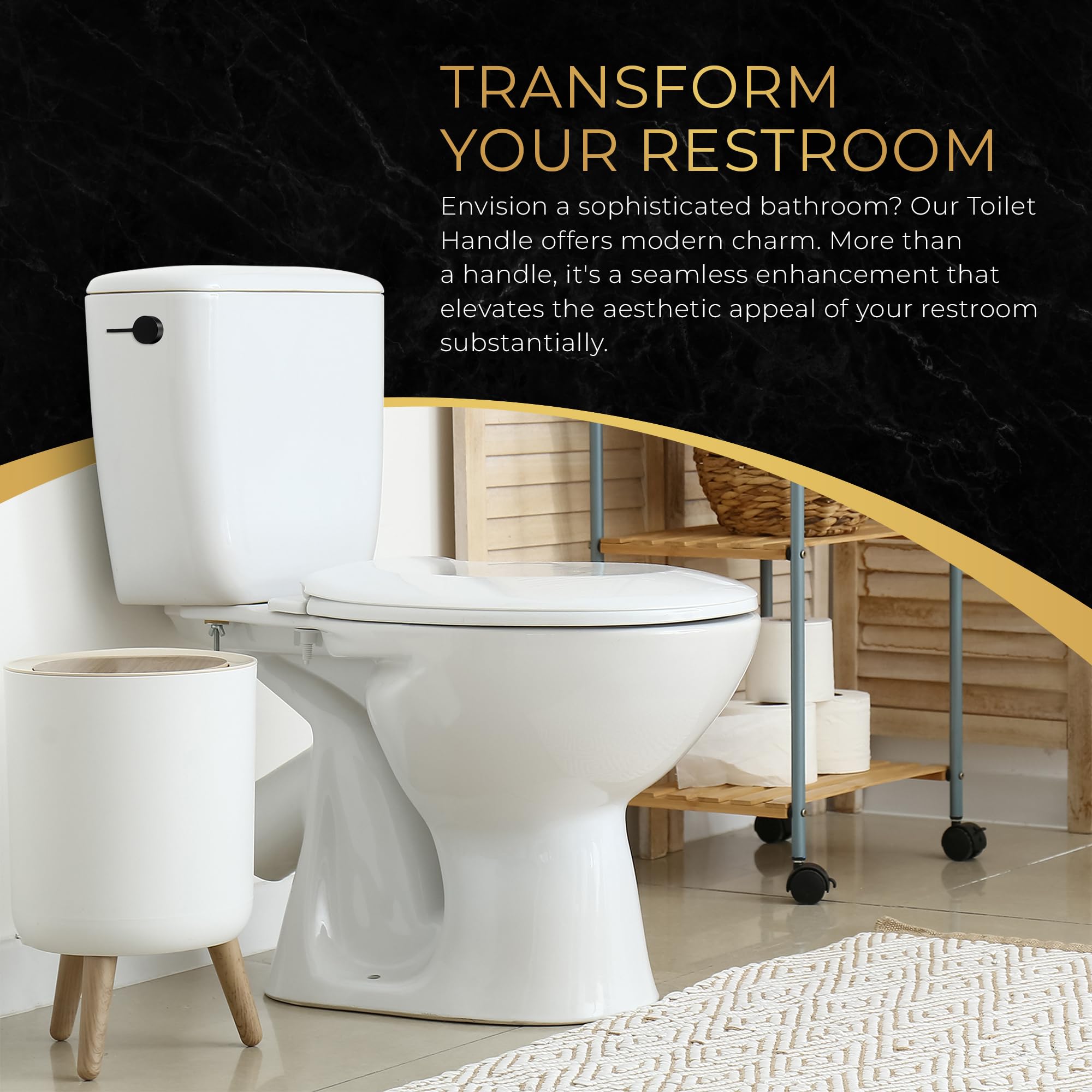 RAVINE Premium Modern Luxury Universal Side Mount Toilet