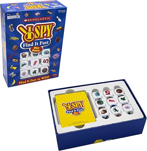 Briarpatch I SPY Find It Fast Game - un juego inmersivo de I SPY para mayores de 6 años  Acción rápida con dados, acertijos, coordinación mano-ojo y