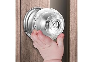 Clear Child Proof Door Knob Covers