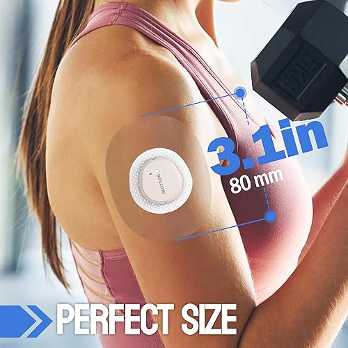 Miniatura 5 de -Parches adhesivos G7-Paquete de 60 cubiertas impermeables para sensores para g7 - Parche transparente y cinta (para G7)