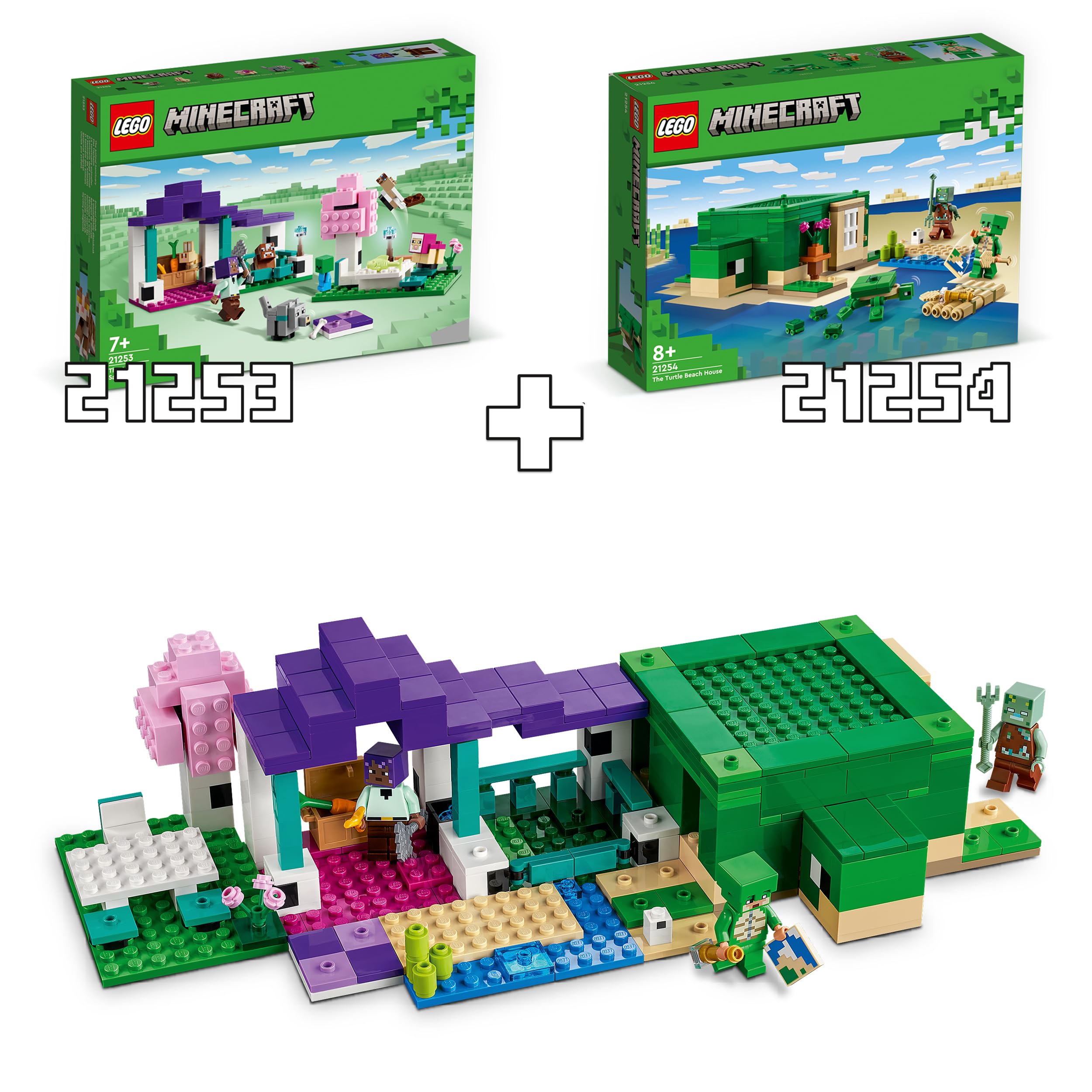 Amazon.com: LEGO Minecraft The Animal Sanctuary, Construction Toy 