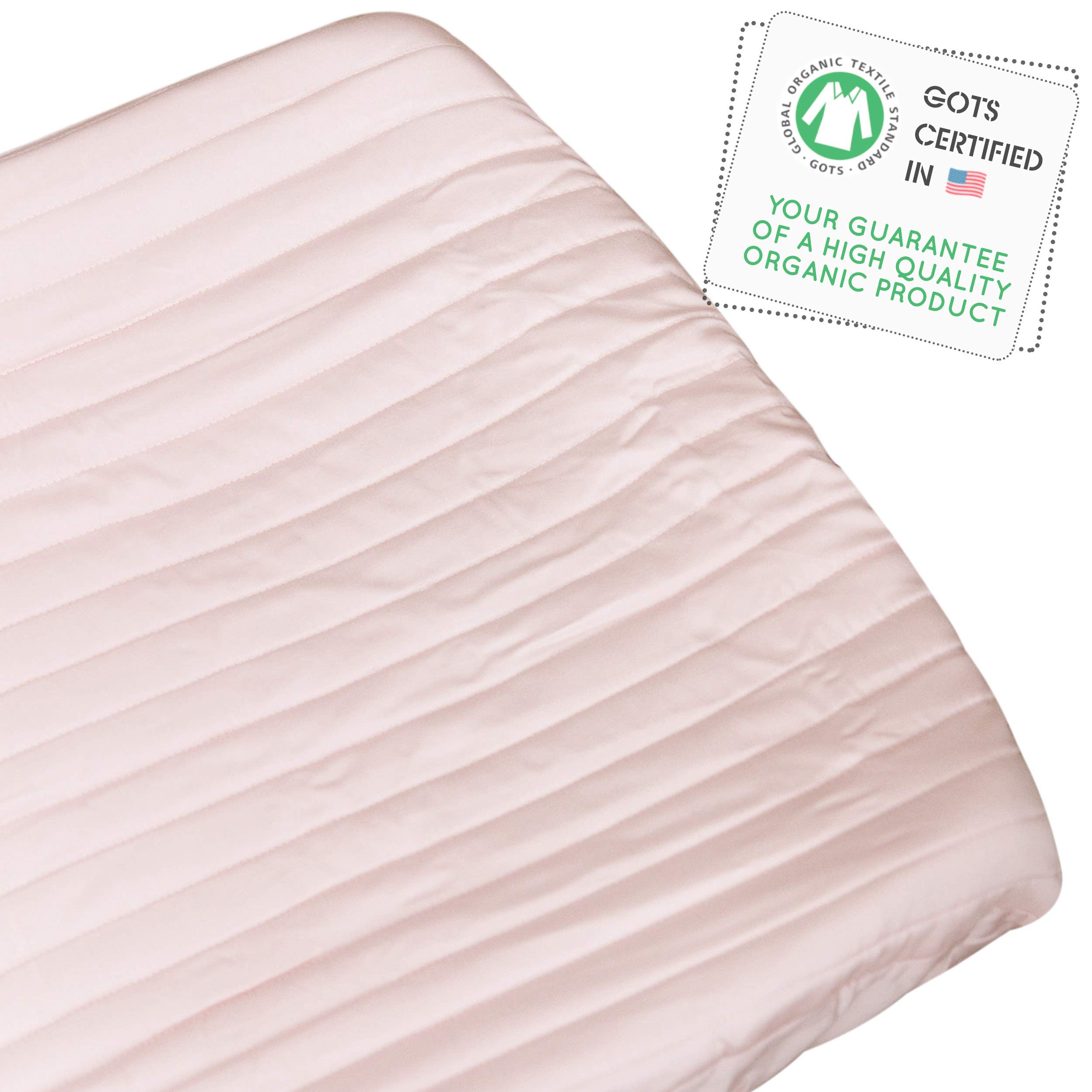 Makemake Organics Organic Changing Table Cover GOTS Certified Organic  Cotton Changing Pad Cover Ultra Soft Unisex Change Pad Cover for Girls  (16x32