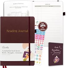 Decorably purple gold foiled reading journal