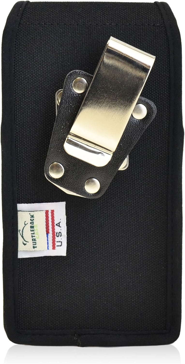 Turtleback Belt Clip Case Compatible with Apple iPhone 6S, iPhone 6 Black Vertical Holster Nylon Pouch with Heavy Duty Rotating Belt Clip