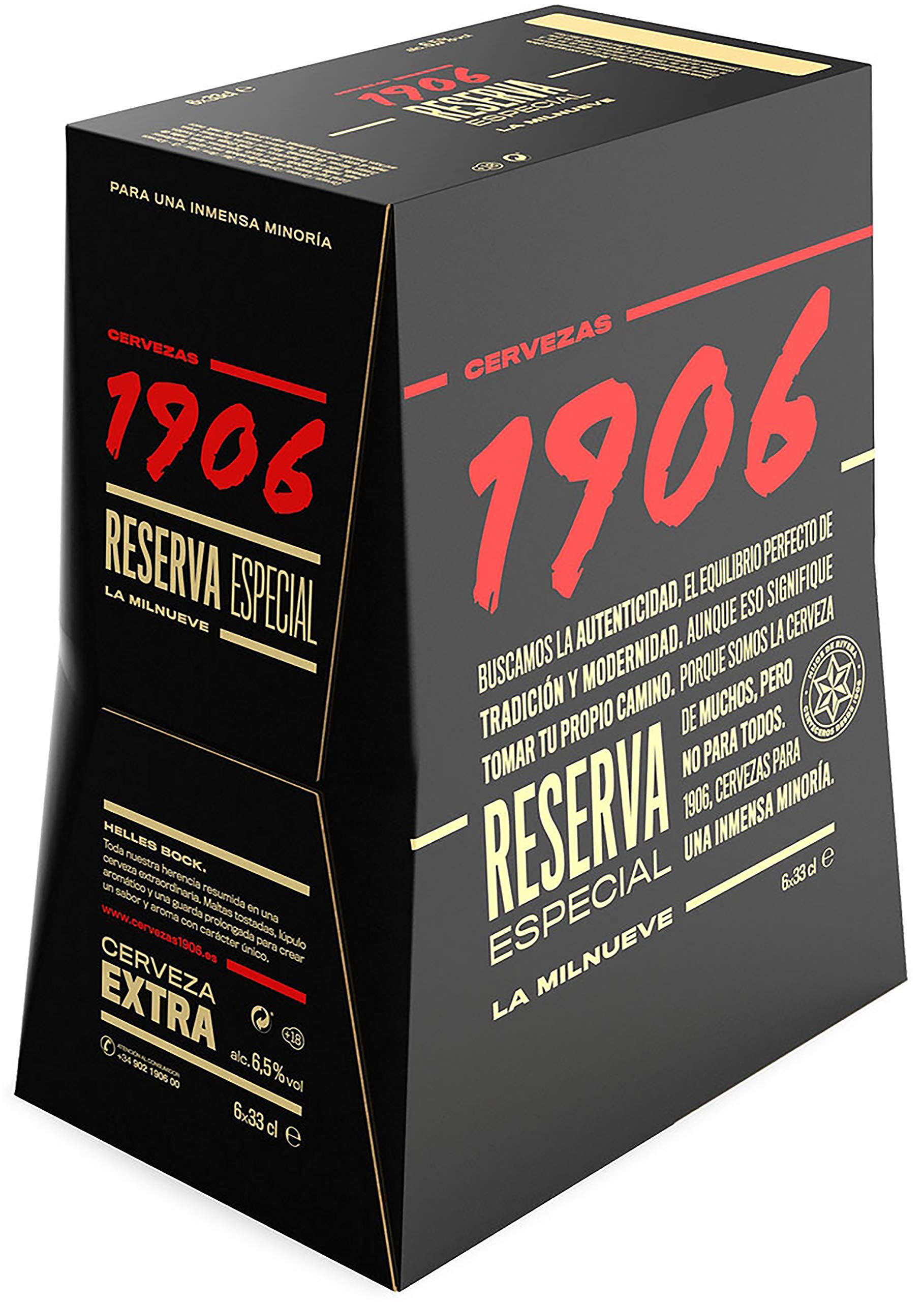 Cerveza 1906 Red Vintage Pack 24x33cl latas + Reserva Especial Cerveza, 24 x 330ml