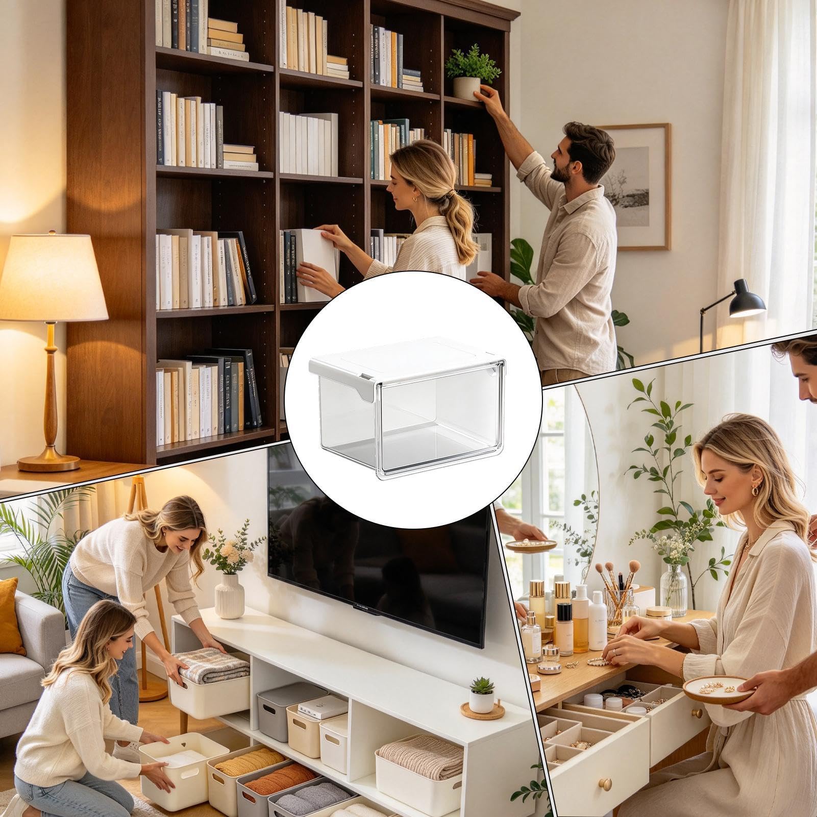 Contenitore impermeabile multifunzionale dell'organizzatore del cassetto