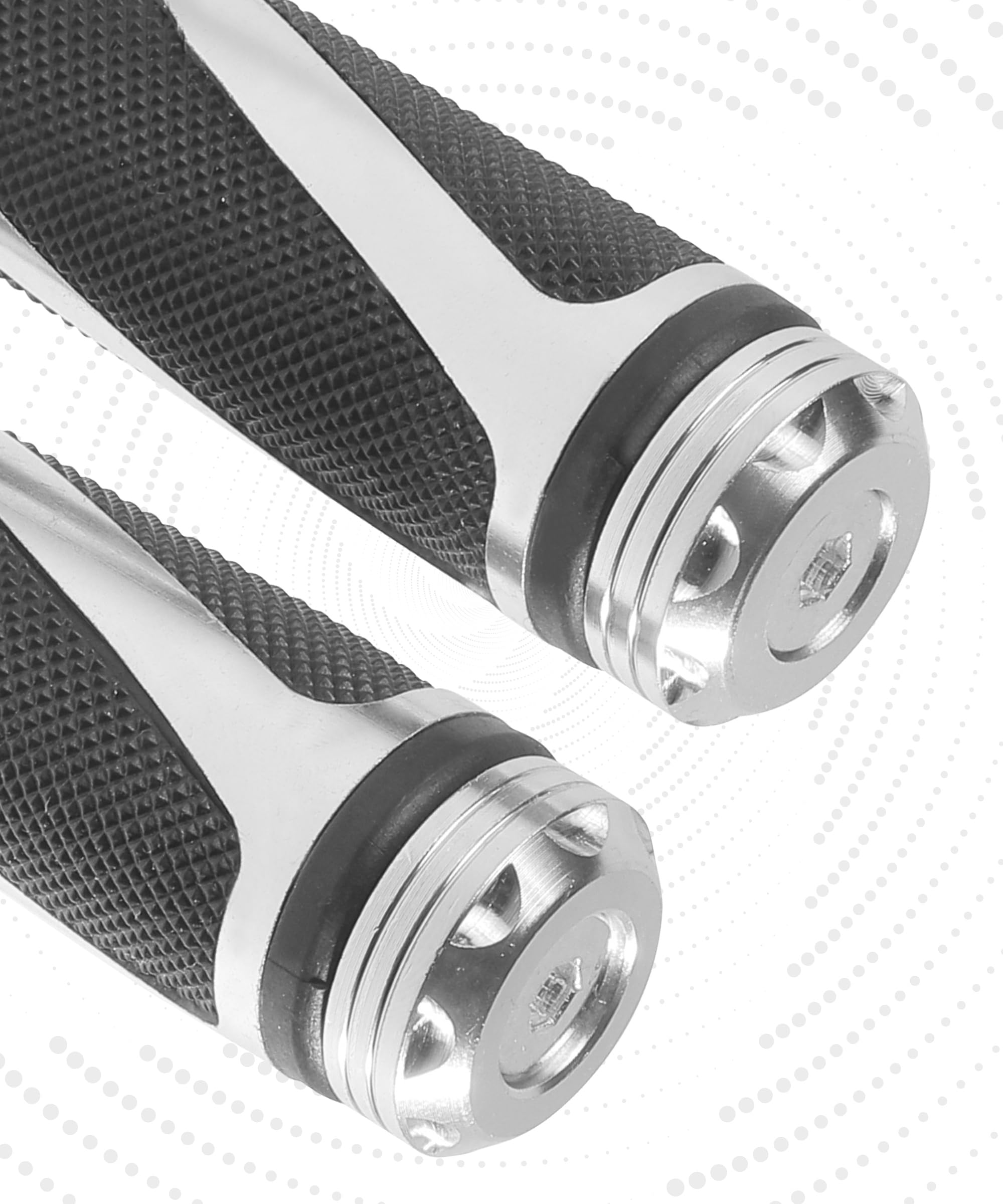 Manopole Per Manubrio Moto In Alluminio E Gomma - Universali Per Motocross, Scooter E Bici - Foto 4