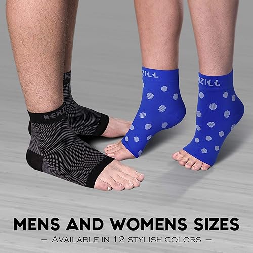 Miniatura 5 de NEWZILL calcetines de fascitis plantar con soporte de arco, manga de compresión de cuidado de pies 247, alivia la hinchazón y espolones de talón,