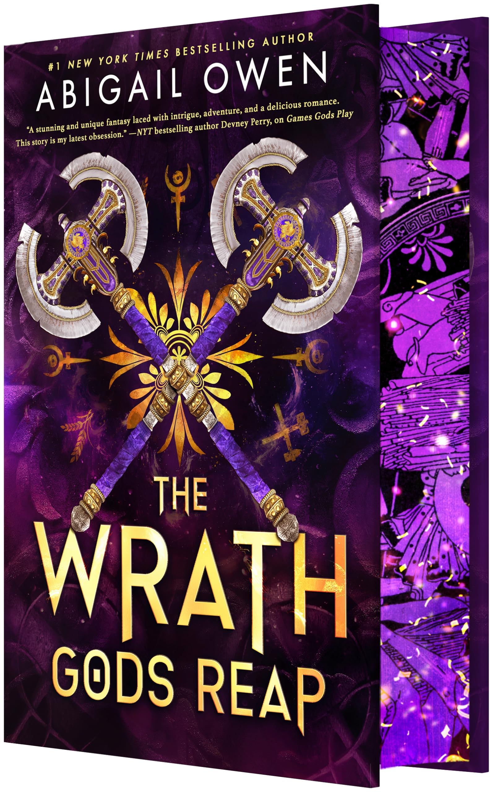 Cover of The Wrath Gods Reap: A Burn-the-World-Down Greek Gods Romantasy (The Crucible, 3)