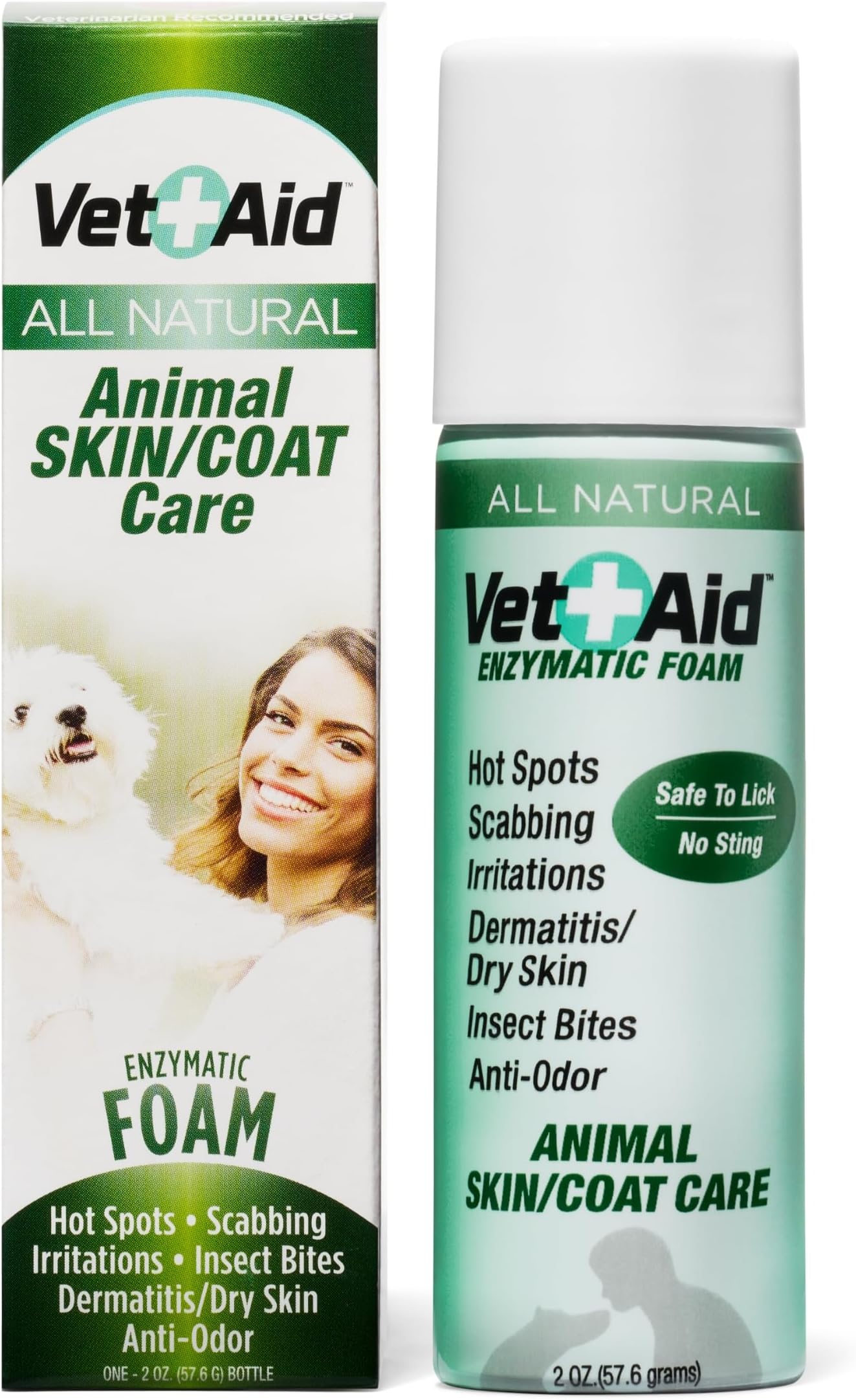 Animal Wound Care Foam - Liquid Bandage for Dogs, Cats & More - Pet Wound Care Supplies - Supports Insect Bites, Acne, Hot Spots & More for Pets - 2 oz