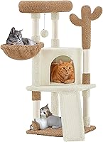 Vista 12 de Yaheetech Árbol para Gatos de Cactus, Torre para Gatos de 42 Pulgadas para Gatos de Interior, Condominio para Gatitos de Múltiples Niveles con Poste