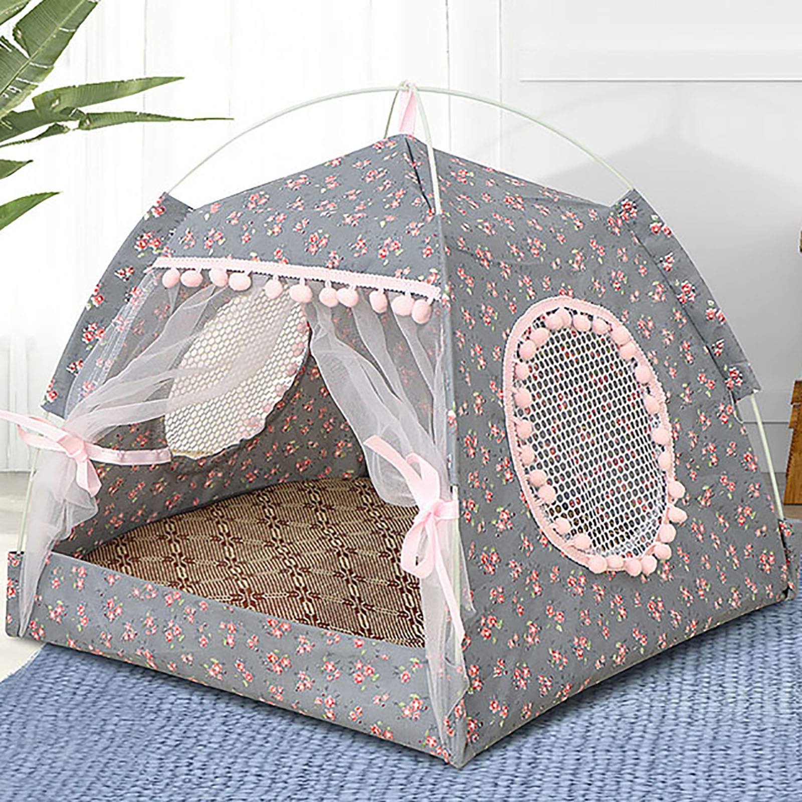 Tente pour animaux de compagnie contre le stress lit chat pliant douillet de voyage