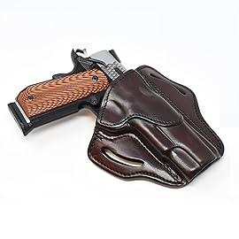 1791 Gunleather 1911 Holster, Right Hand OWB Leather Gun Holster for Belts fits All 1911 Models with 4 and 5 Barrels (Signature Brown)