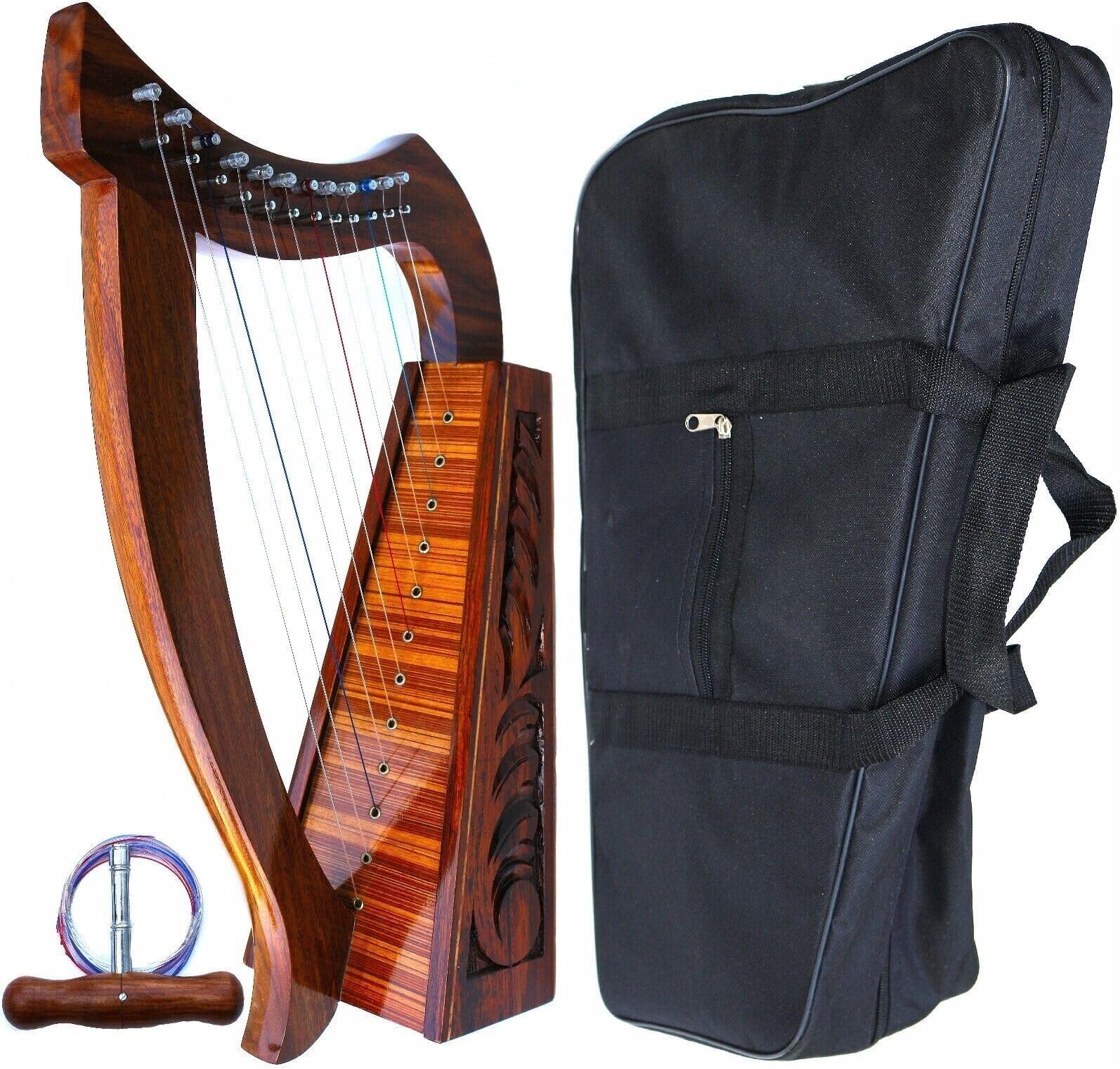 HARP 24" CELTIC 12 STRINGS BABY LAP HARP with BAG