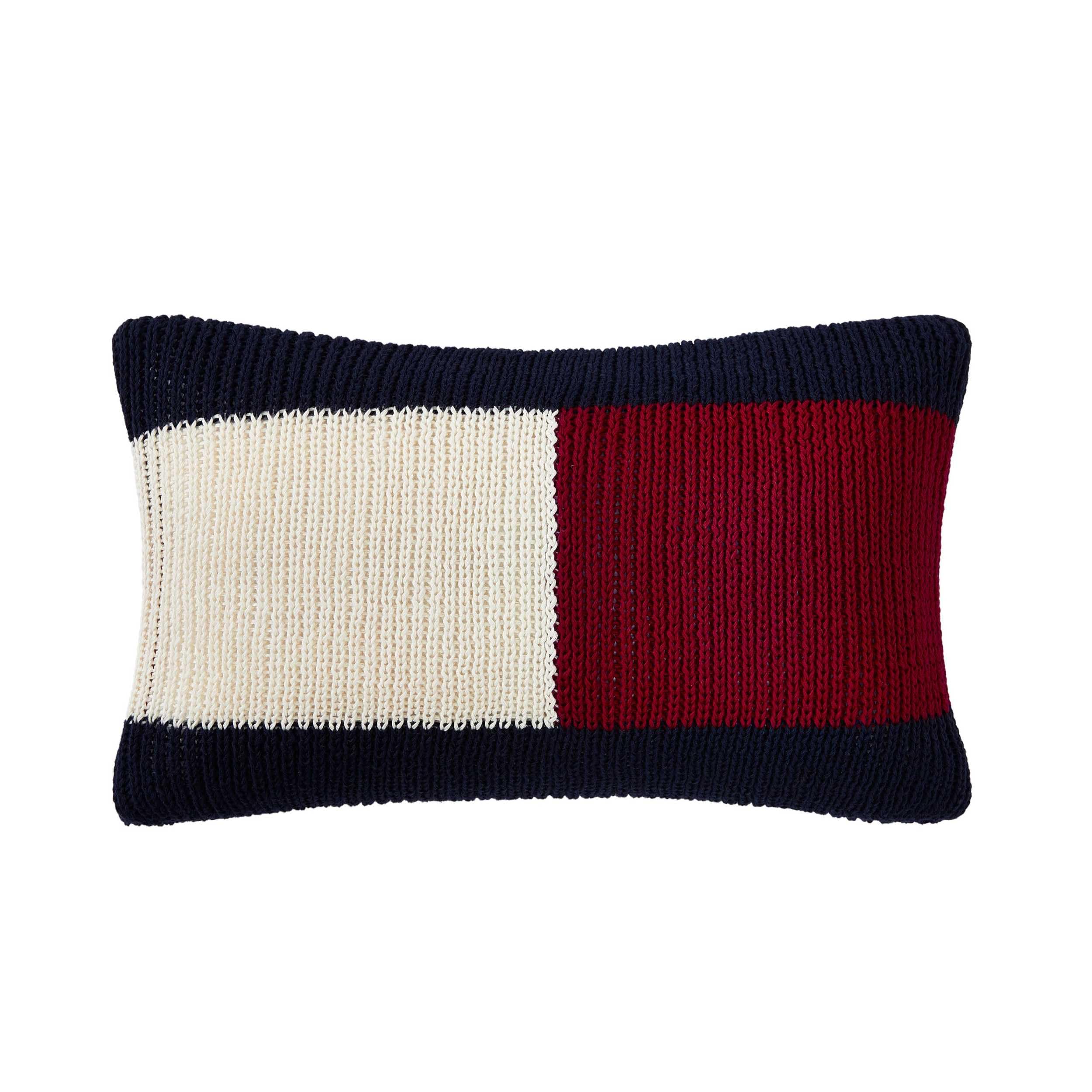 Tommy Hilfiger Soft Textured Rib Knit Decorative Pillow