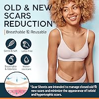 Vista 2 de Nuvadermis Paquete de hojas y cinta para cicatrices - Suministro para 60 días para un tratamiento integral de cicatrices