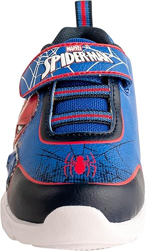 Vista 3 de Marvel Spider-Man - Tenis con luz para niños pequeños, color azul rey