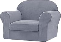 Vista 16 de CHUN YI Fundas de sofá de terciopelo de 3 piezas para sofá de 2 cojines, fundas resistentes al agua, antideslizantes, de alta elasticidad, protector