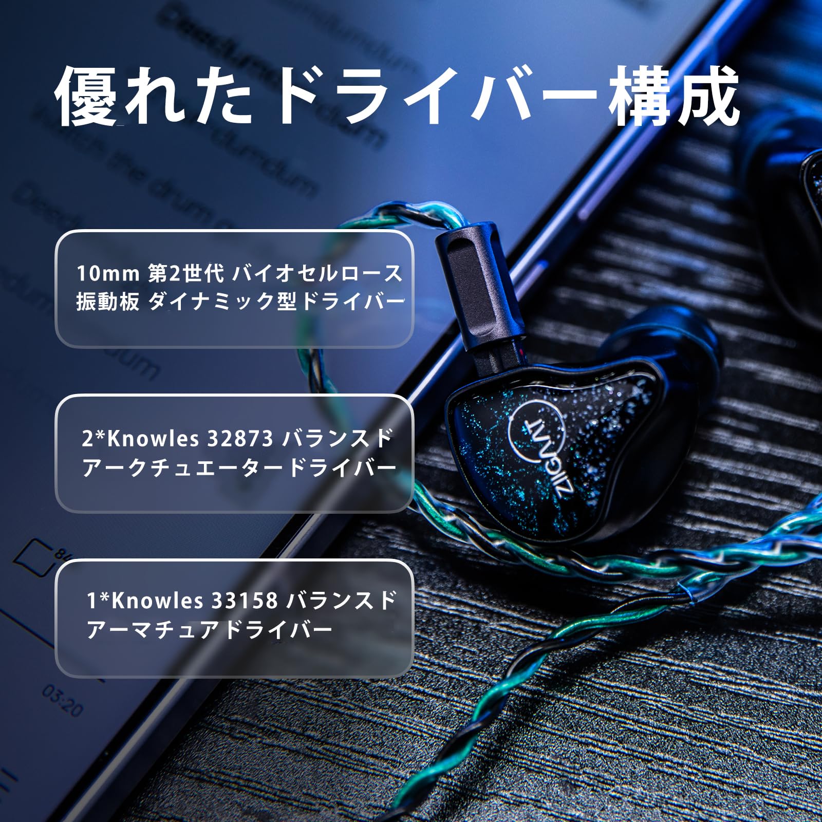 Amazon.co.jp: Linsoul ZiiGaat ×Hangout Audio：Odyssey 2 インイヤー