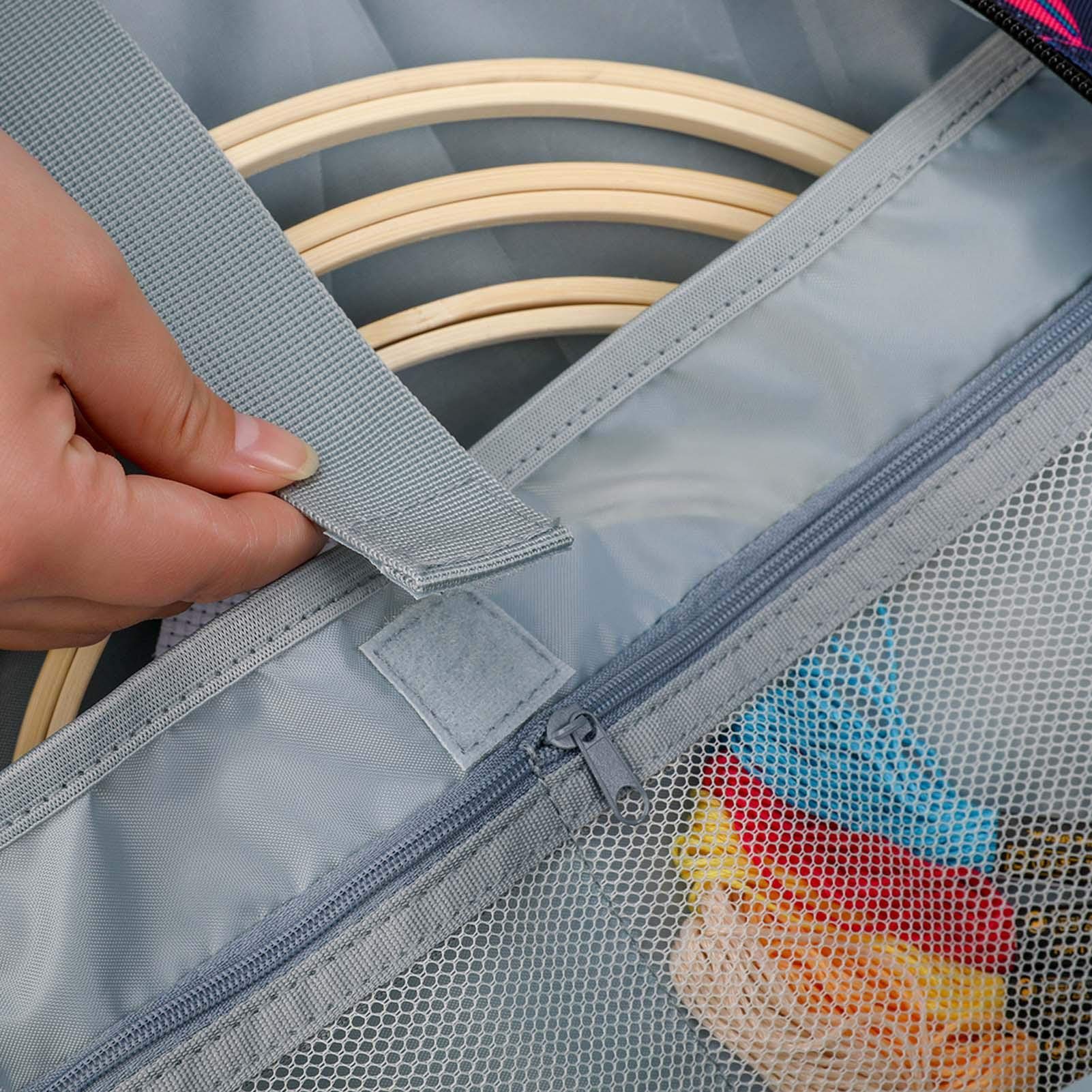 Kit da ricamo borsa per il trasporto organizzatore per accessori