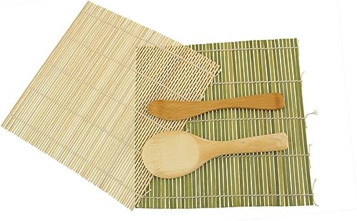 Miniatura 9 de JapanBargain Bamboo Sushi Mat Roller Sushi Rolling Making Kit Arroz Pala de Mantequilla Spreader VerdeVerde